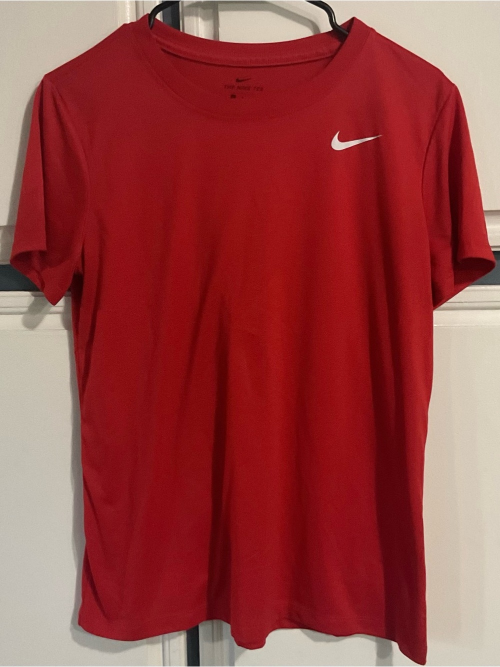 Nike Men's Red Dri-FIT Short Sleeve Tee